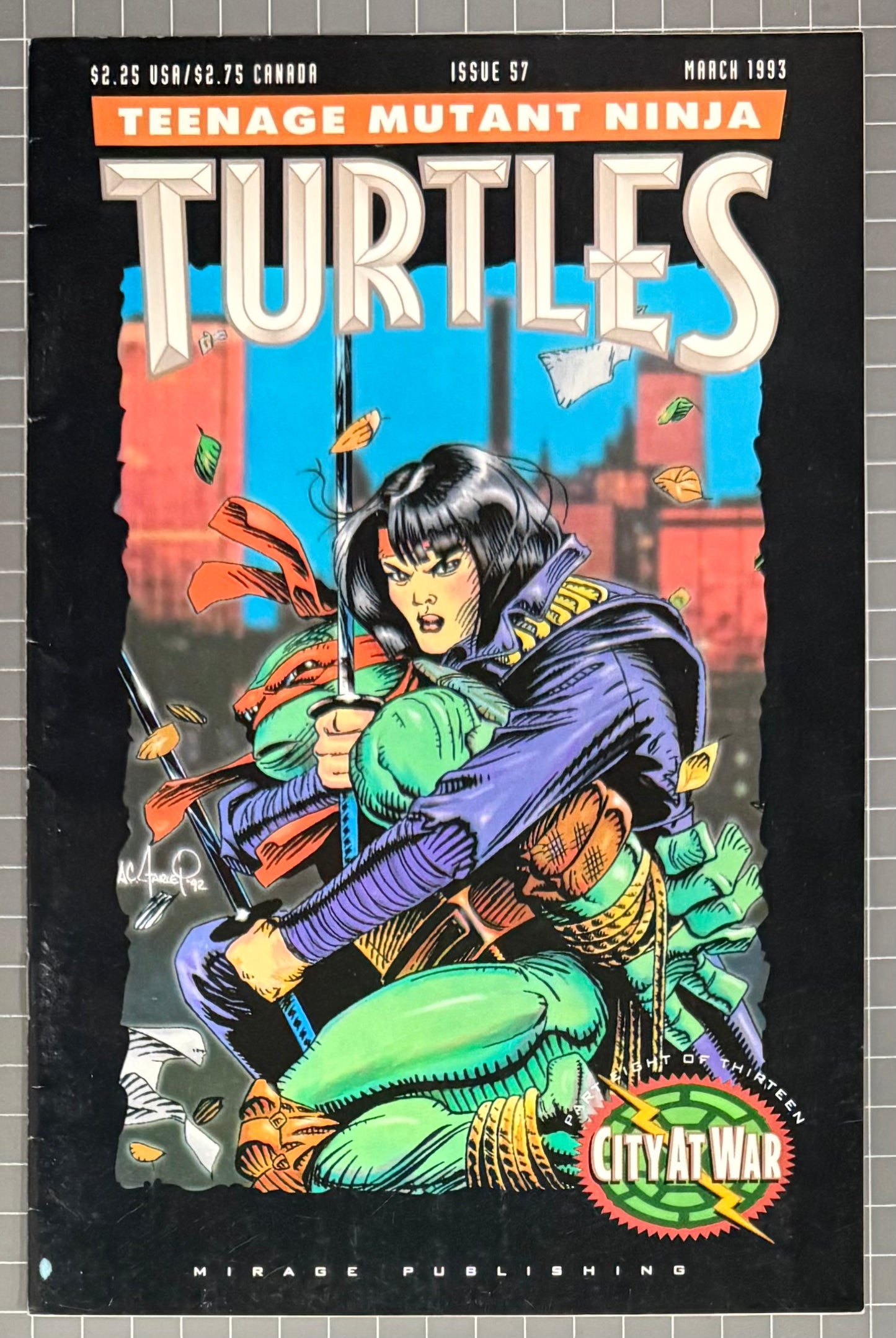 🔑 TEENAGE MUTANT NINJA TURTLES #57 [MIRAGE] COMIC 1993 FN