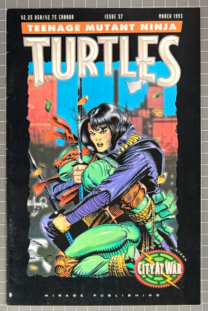🔑 TEENAGE MUTANT NINJA TURTLES #57 [MIRAGE] COMIC 1993 FN