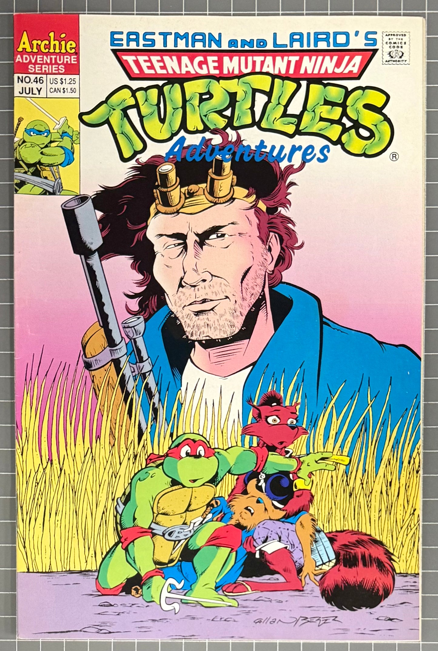 TEENAGE MUTANT NINJA TURTLES ADVENTURES #46 [ARCHIE] DIRECT COMIC 1993 VF