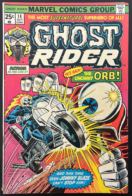 GHOST RIDER #14 [MARVEL COMICS] DIRECT 1975 VG