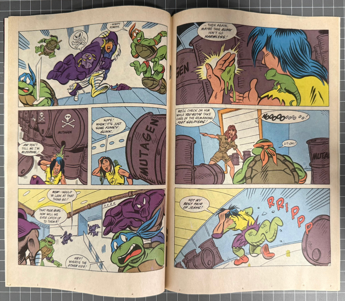 🔑 TEENAGE MUTANT NINJA TURTLES ADVENTURES #18 [ARCHIE] DIRECT COMIC 1991 VF