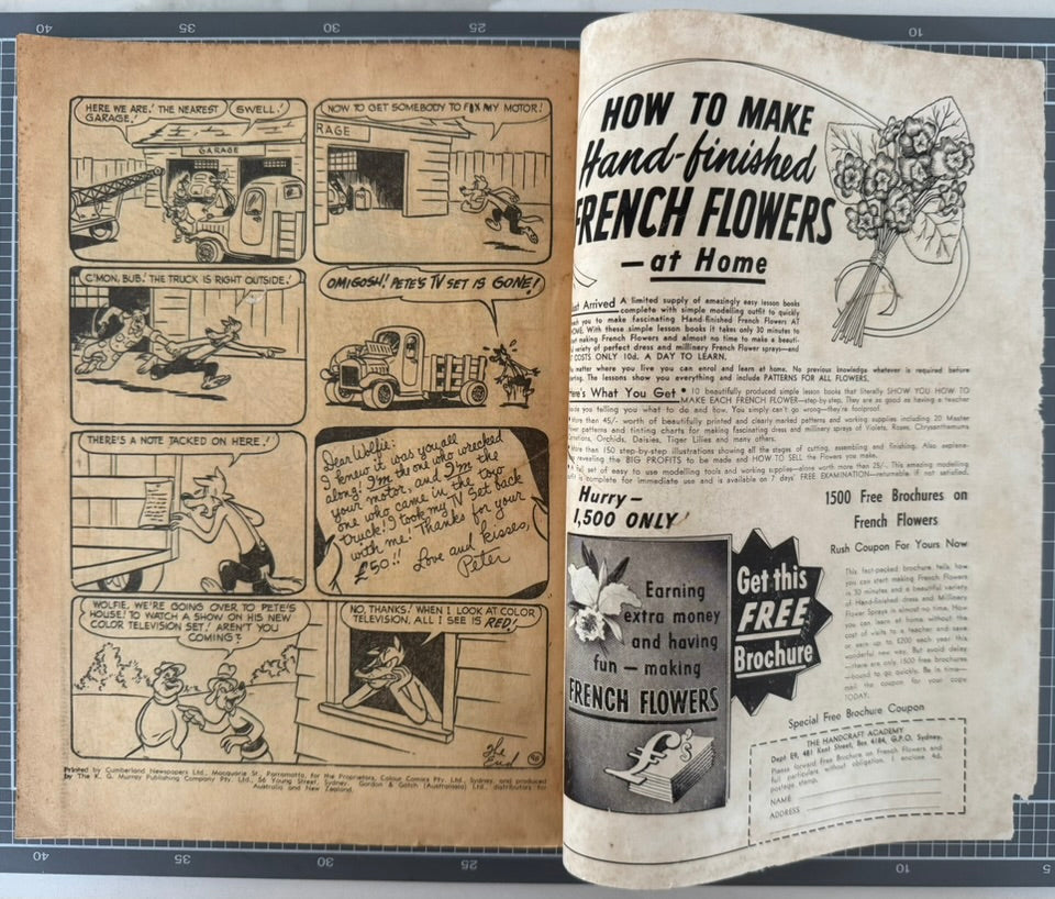 🔑 CENTURY THE 100 PAGE COMIC MONTHLY #10 [COLOUR COMICS] AUSTRALIAN DC 1957