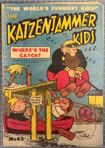 THE KATZENJAMMER KIDS #42 (ATLAS PUBLICATIONS) AUSTRALIAN PRE-DECIMAL COMIC 1955