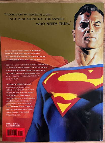 Superman: Peace on Earth Comic Book, Treasury Edition - Alex Ross, January 1999, DC Comics