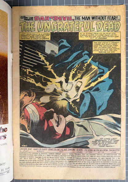 DAREDEVIL #157 [MARVEL COMICS] NEWSSTAND 1979 GD/G