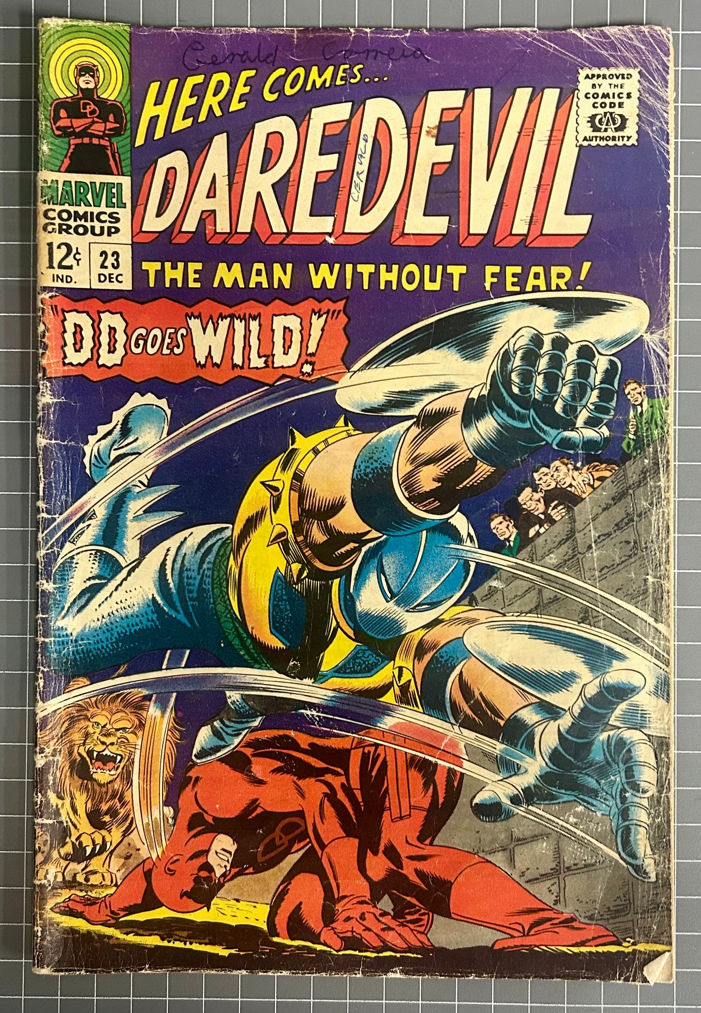 DAREDEVIL #23 [MARVEL COMICS] DIRECT 1966 GD+