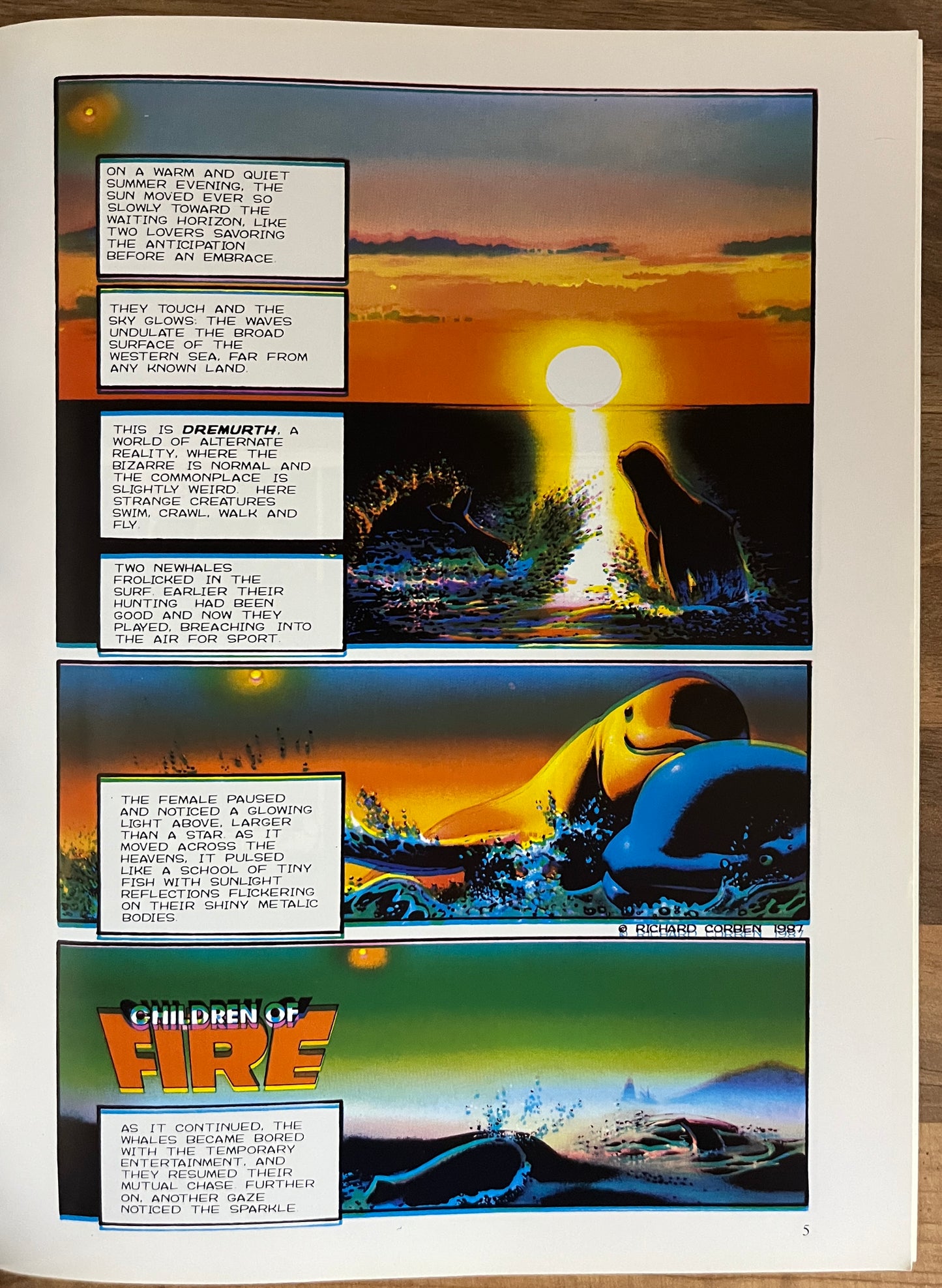 Den 3: Children of Fire Graphic Novel by Richard Corben, 1991 Mature Content