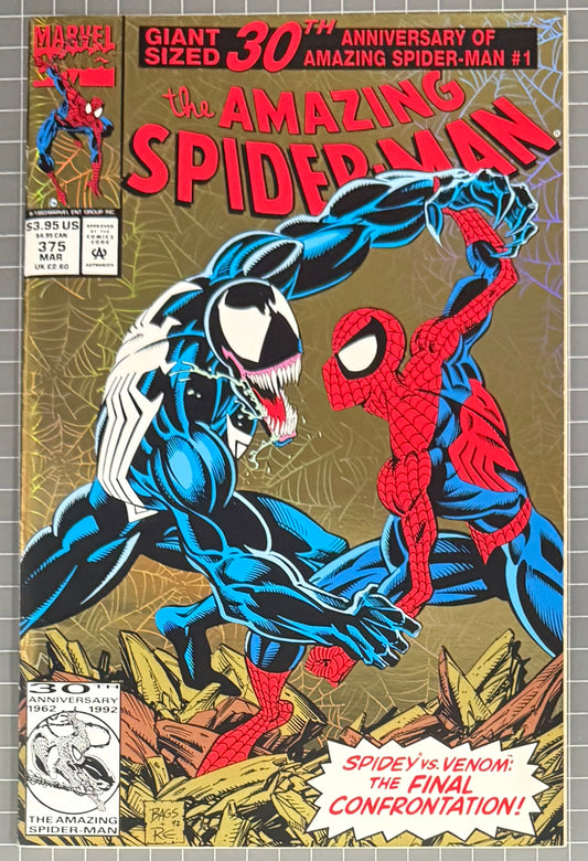 🔑 AMAZING SPIDER-MAN #375 [MARVEL COMICS] *1ST APP. ANN WEYING* 1993 VF/NM