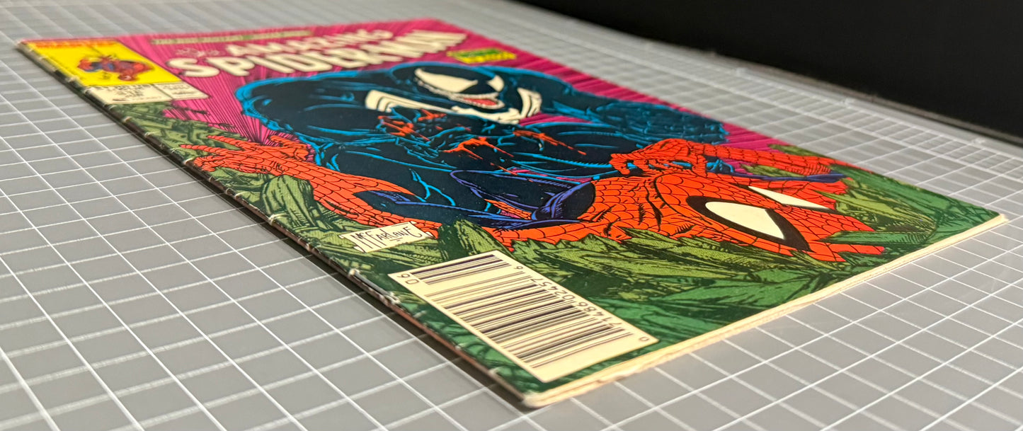 🔑 THE AMAZING SPIDER-MAN #316 [MARVEL COMICS] *1ST FULL COVER VENOM* 1989 FN