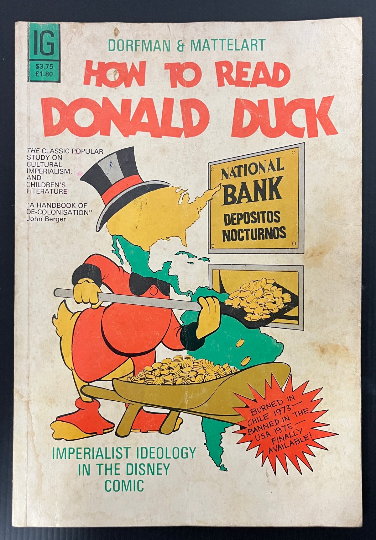 HOW TO READ DONALD DUCK: IMPERIALIST IDEOLOGY IN THE DISNEY COMIC - DORFMAN & MATTELART [INTERNATIONAL GENERAL] TPB 1975 GOOD