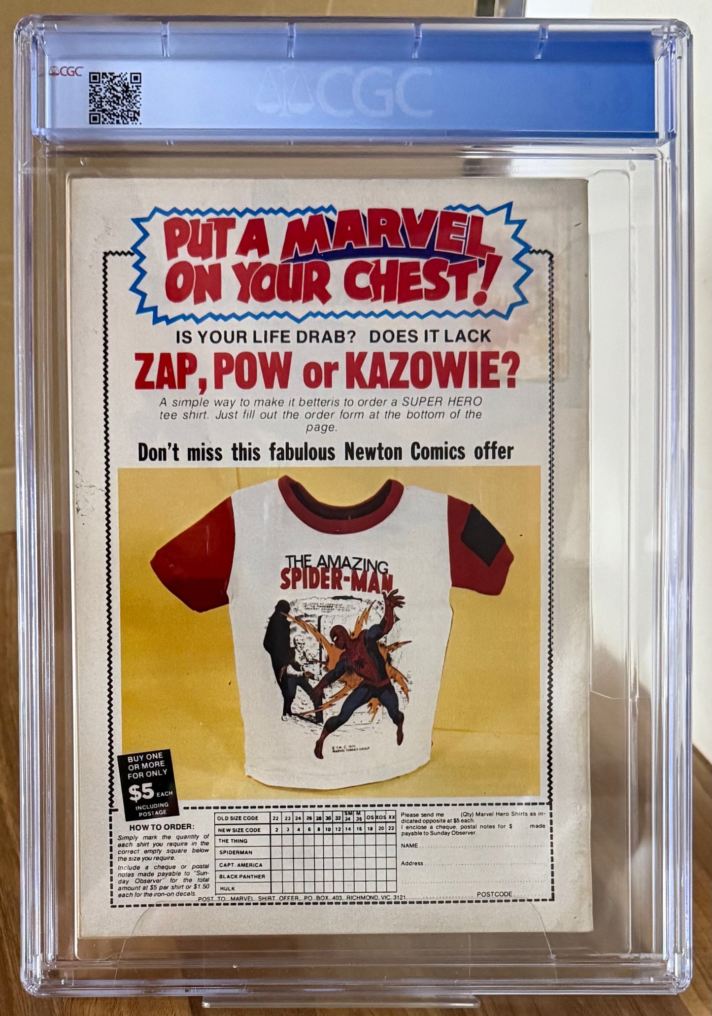 🔑 GIANT TEAM-UP ANNUAL #1 CGC 6.5 + SWAP CARD [NEWTON COMICS] AUSTRALIAN 1975