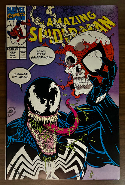 THE AMAZING SPIDER-MAN #347 [MARVEL COMICS] DIRECT 1991 VF