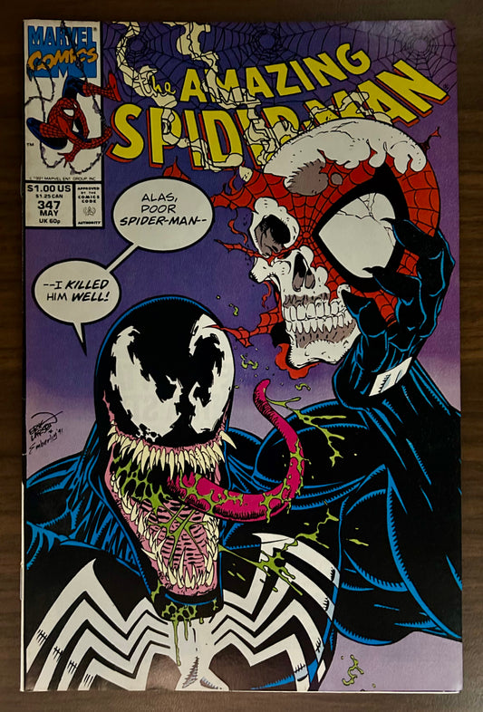 THE AMAZING SPIDER-MAN #347 [MARVEL COMICS] DIRECT 1991 VF