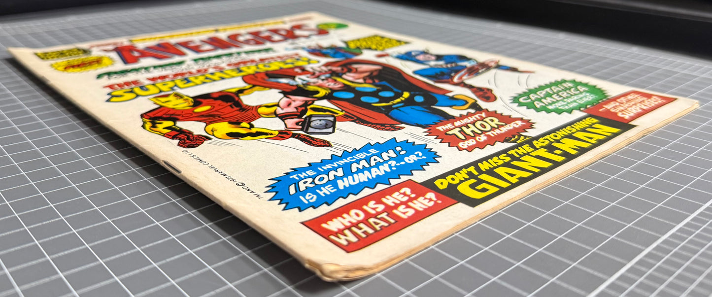 THE AVENGERS #1 [MARVEL UK] COMIC MAGAZINE 1973