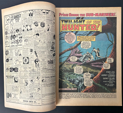 SUB-MARINER #48 [MARVEL COMICS] DIRECT 1972 VF-