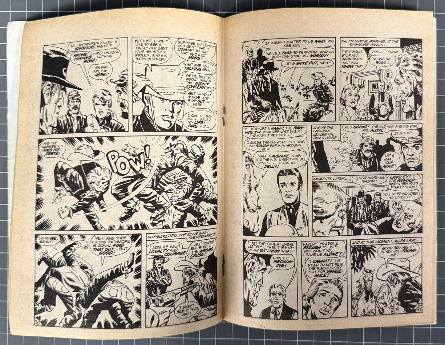 BLAZING WESTERN ACTION [YAFFA PUBLISHING] AUSTRALIAN MARVEL DIGEST COMIC 1983