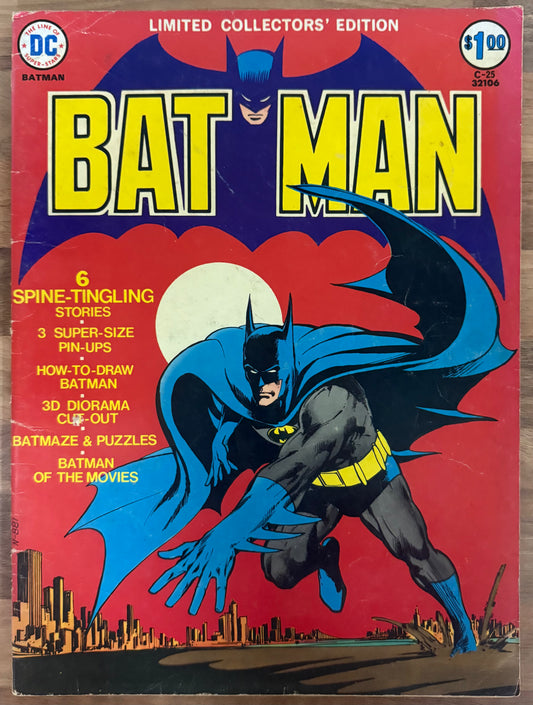 🔑 LIMITED COLLECTOR'S EDITION #C-25: BATMAN [DC] TREASURY COMIC 1974 VG+