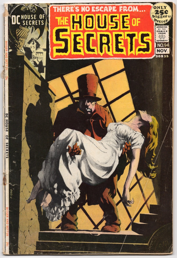 🔑 HOUSE OF SECRETS #94 [DC COMICS] *BERNIE WRIGHTSON COVER* HORROR 1971 GD+