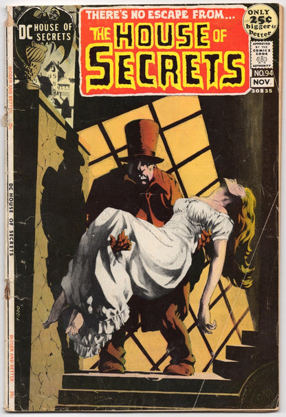 🔑 HOUSE OF SECRETS #94 [DC COMICS] *BERNIE WRIGHTSON COVER* HORROR 1971 GD+