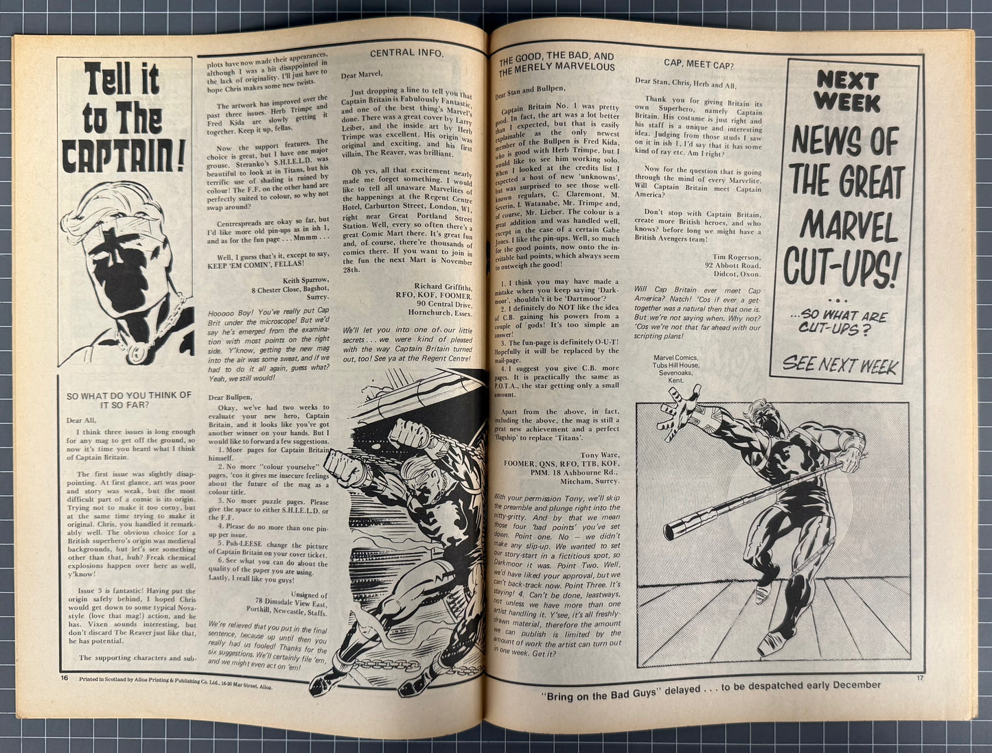CAPTAIN BRITAIN #11 [MARVEL UK] COMIC MAGAZINE *HERB TRIMPE* 1976 NM-