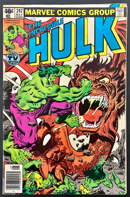 THE INCREDIBLE HULK #247 [MARVEL COMICS] NEWSSTAND 1980 FN