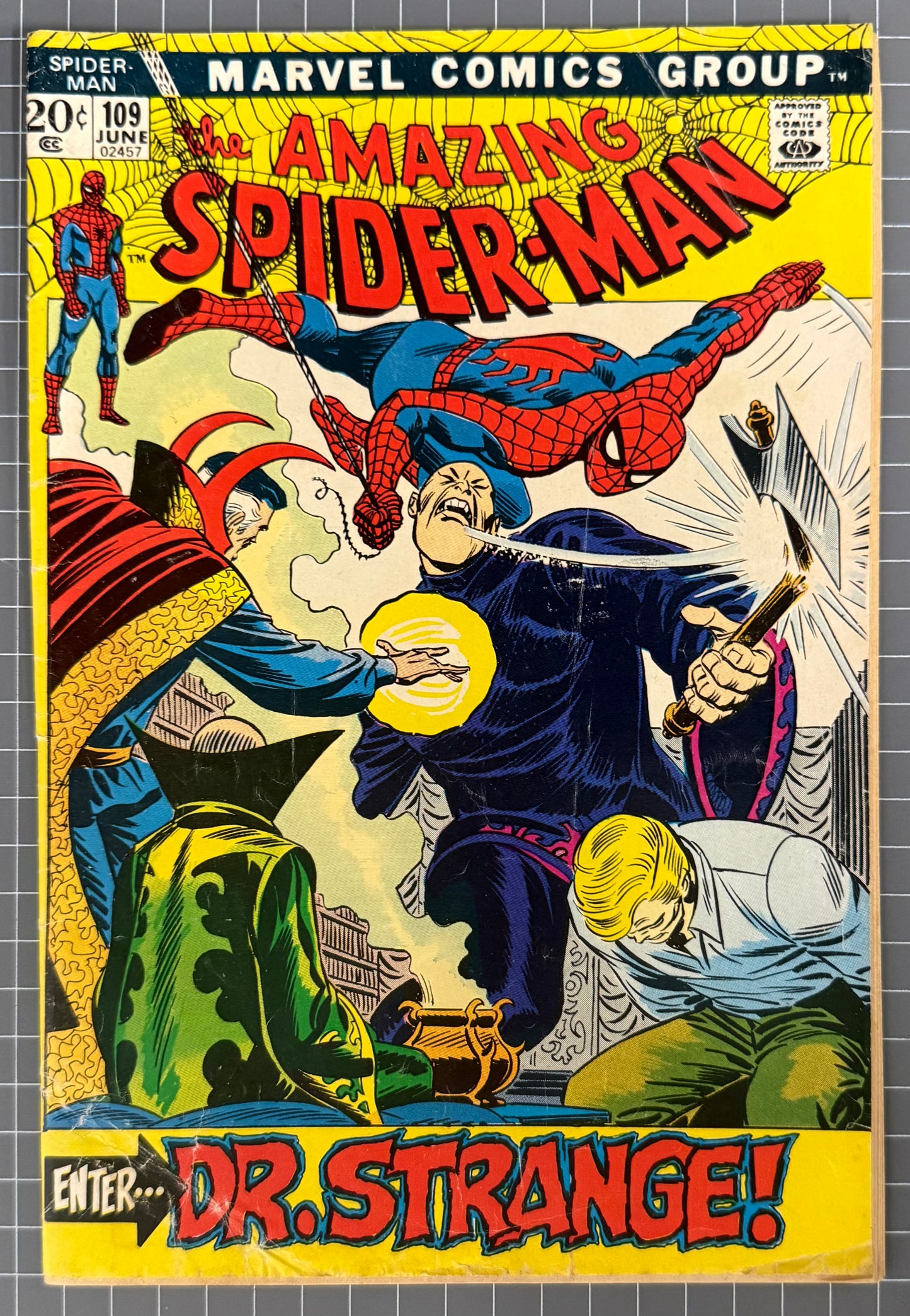 THE AMAZING SPIDER-MAN #109 [MARVEL COMICS] DIRECT *JOHN ROMITA* 1972 FR