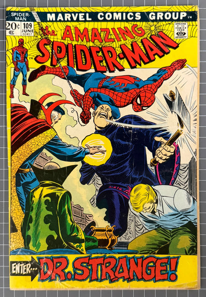 THE AMAZING SPIDER-MAN #109 [MARVEL COMICS] DIRECT *JOHN ROMITA* 1972 FR