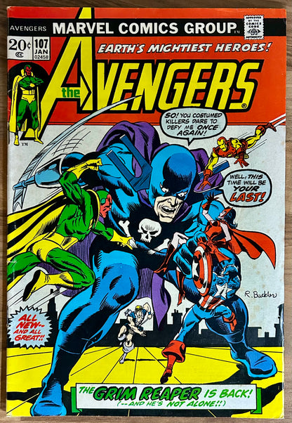 THE AVENGERS #107 [MARVEL COMICS] 1973 FN