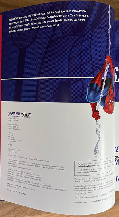 Spider-Man Icon Life and Times of a Pop Culture Phenomenon - Steve Saffell *SIGNED/SKETCH*