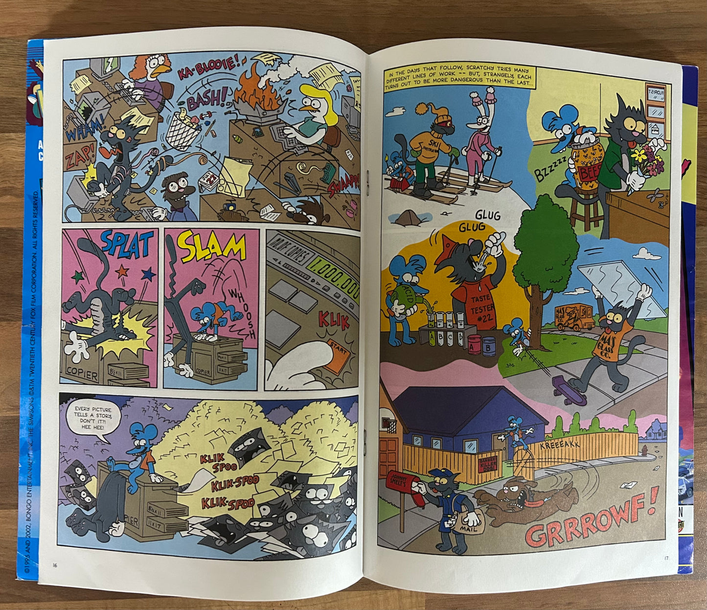 ITCHY & SCRATCHY #3 [OTTO PRESS] AUSTRALIAN COMIC REPRINT 2001 VG/FN