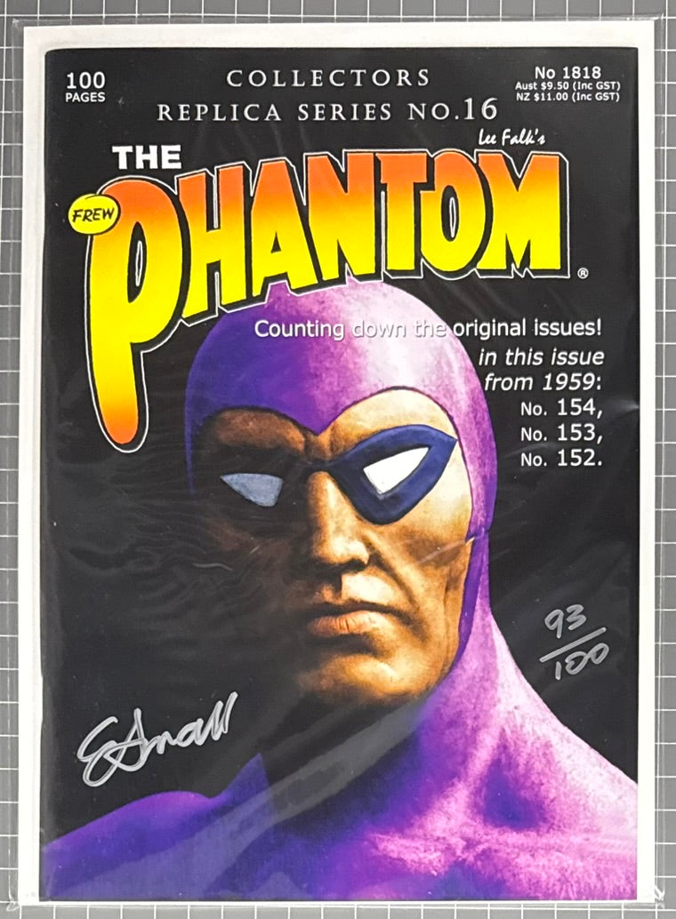 THE PHANTOM #1818 REPLICA #16 [FREW] ***SIGNED & LIMITED*** AUSTRALIAN COMIC 2018 NM