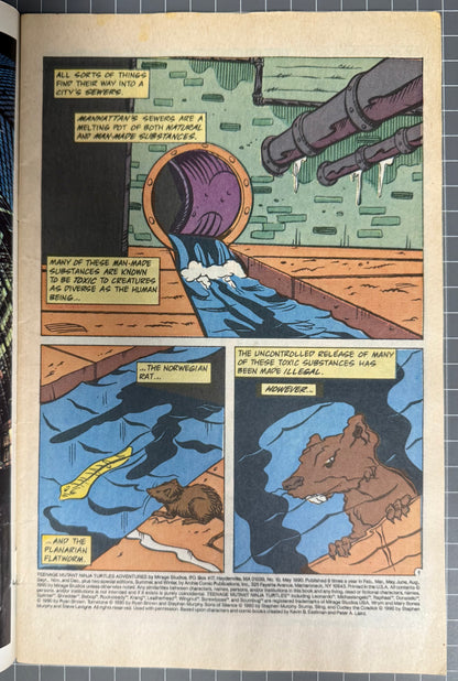 TEENAGE MUTANT NINJA TURTLES ADVENTURES #10 [ARCHIE] NEWSSTAND COMIC 1990 VG+