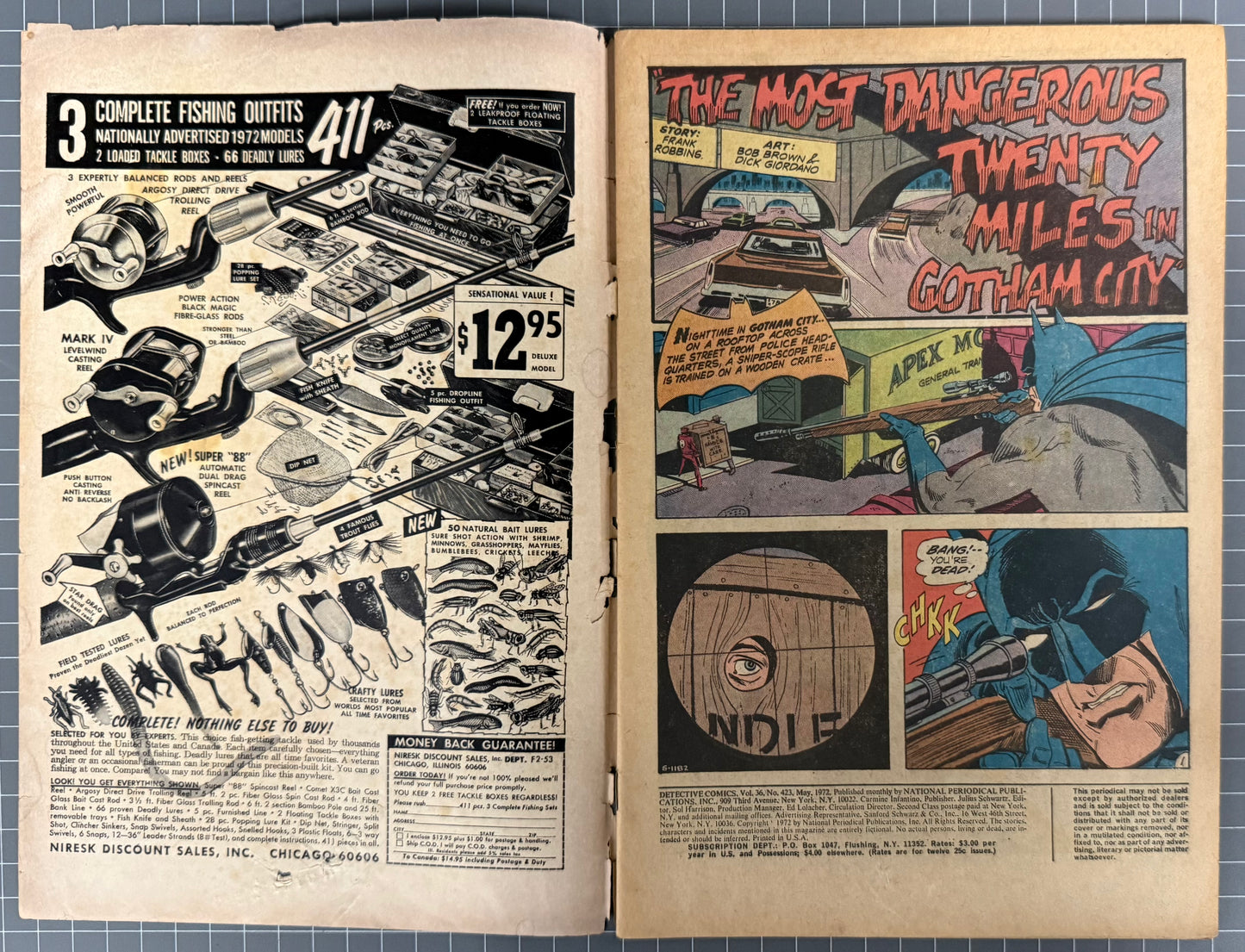 DETECTIVE COMICS #423 [DC COMICS] 1972 GD