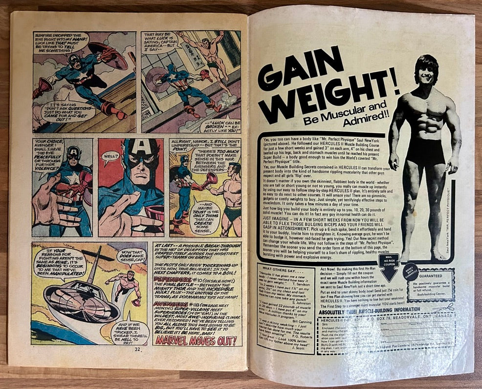 🔑 THE AVENGERS #117 [MARVEL COMIC] *AVENGERS/DEFENDERS WAR* 1973