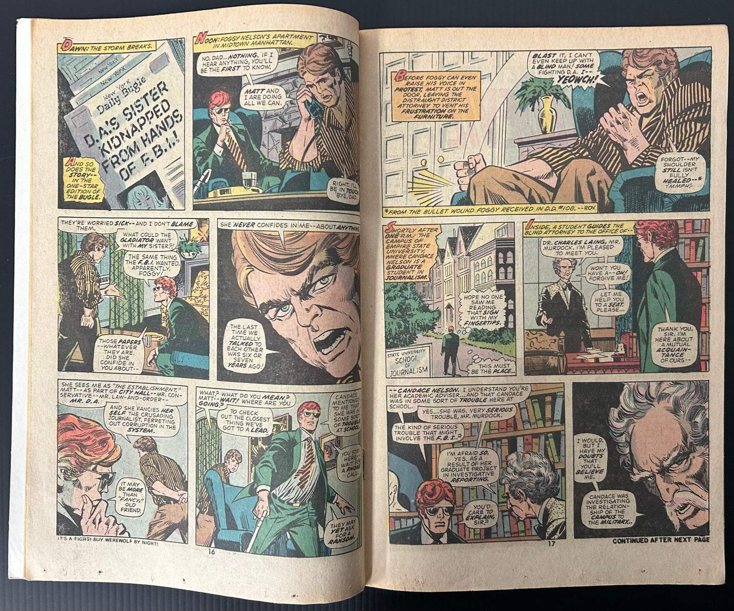 🔑 DAREDEVIL #113 [MARVEL COMICS] DIRECT *1ST APP. DEATH-STALKER* 1974 VG-