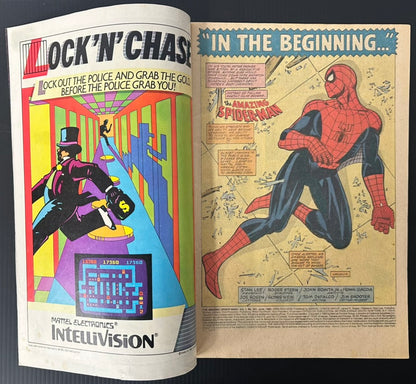 🔑 AMAZING SPIDER-MAN #241 [MARVEL COMICS] NEWSSTAND *VULTURE ORIGIN* 1983 FN-