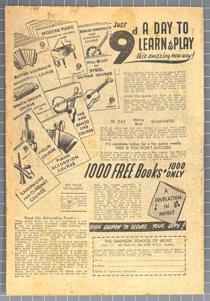 THE SHADOW #107 [TRICHO] AUSTRALIAN PRE-DECIMAL COMIC 1963