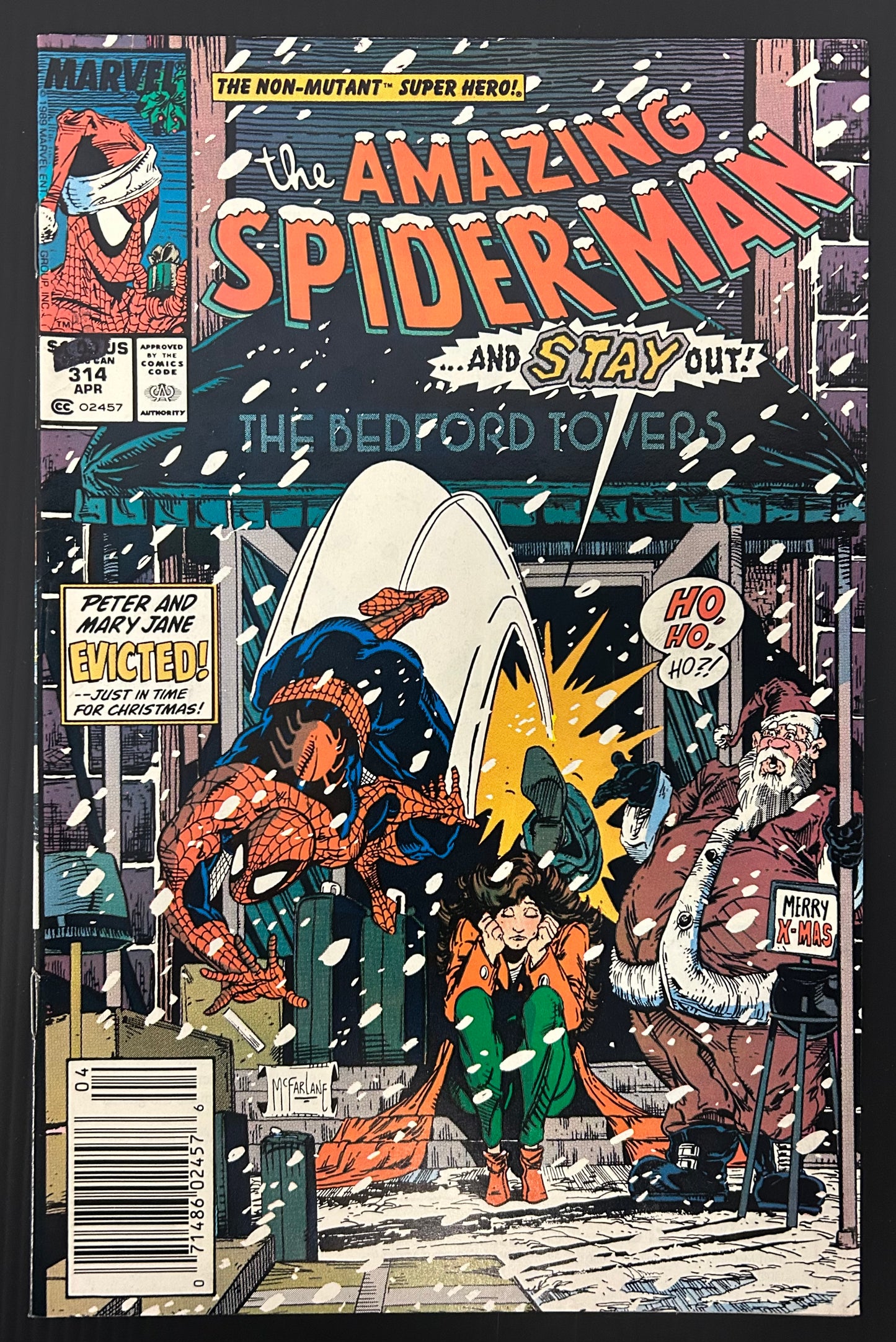 THE AMAZING SPIDER-MAN #314 [MARVEL COMICS] NEWSSTAND 1989 VF-