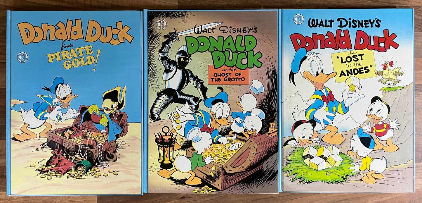 Carl Barks Library of Walt Disney's Donald Duck and the Mummy's Ring 3 Vol. HC Box Set