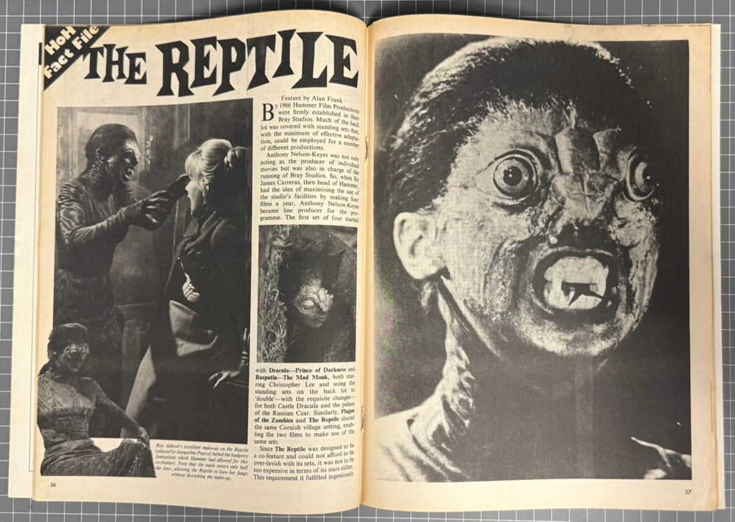 HAMMERS HOUSE OF HORROR #19 [GENERAL BOOK] HORROR MAGAZINE 1978 FN/VF