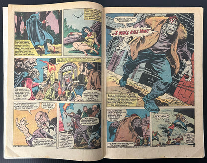 🔑 FRANKENSTEIN #8 [MARVEL COMICS] *1ST MEET DRACULA X FRANKENSTEIN* 1974 VG+