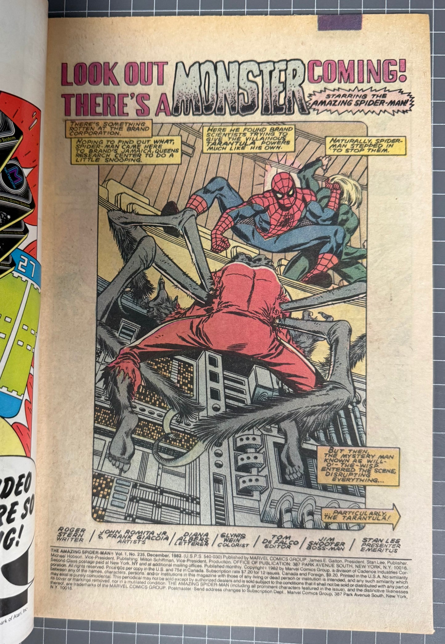 THE AMAZING SPIDER-MAN #235 [MARVEL COMICS] NEWSSTAND 1982 VF