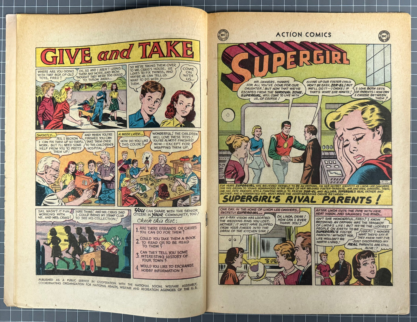 🔑 ACTION COMICS #310 [DC COMICS] *1ST APPEARANCE JEWEL KRYPTONITE* 1964 GD/VG