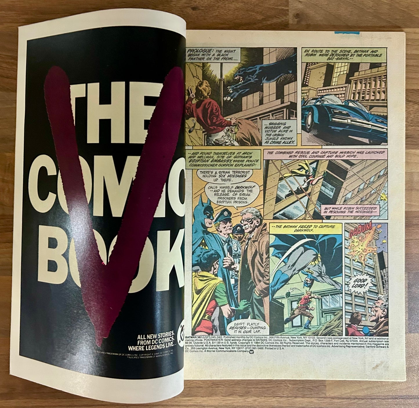 BATMAM #382 [DC COMICS] NEWSSTAND 1985 VF+