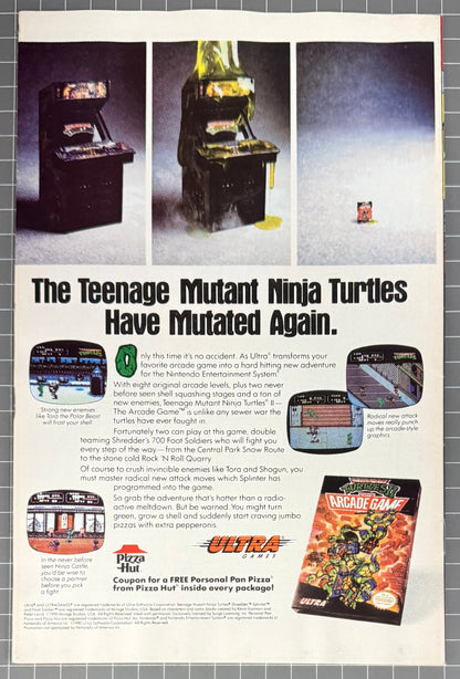 🔑 TEENAGE MUTANT NINJA TURTLES ADVENTURES #18 [ARCHIE] DIRECT COMIC 1991 VF