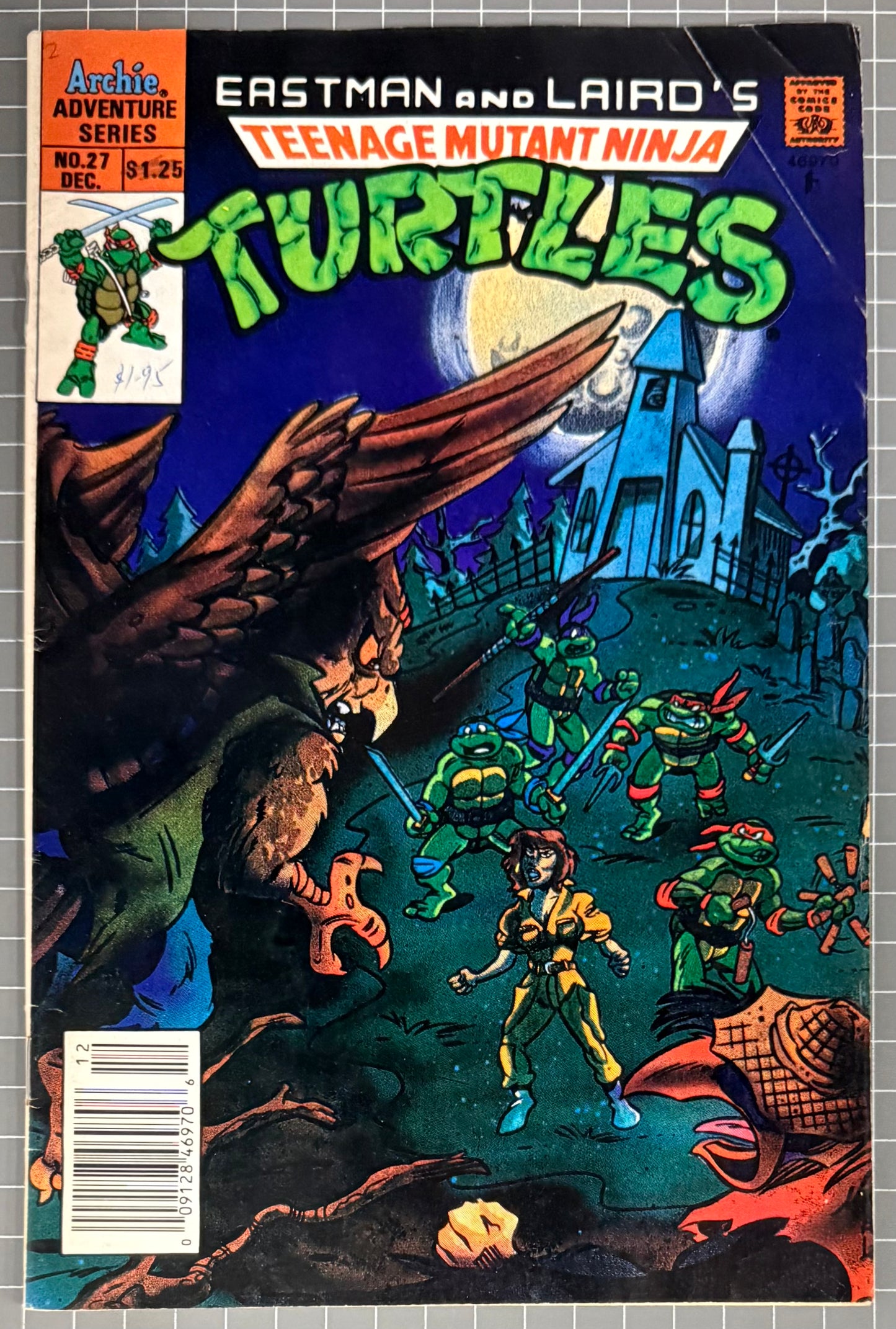 TEENAGE MUTANT NINJA TURTLES ADVENTURES #27 [ARCHIE] NEWSSTAND COMIC 1991 VG/FN