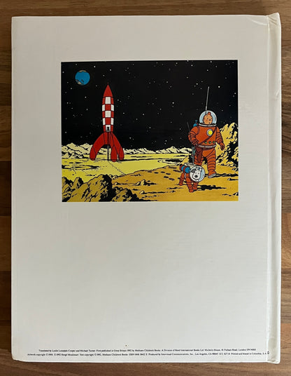 HERGE THE ADVENTURES OF TINTIN EXPLORERS ON THE MOON POP-UP BOOK 1992 1st HC *RARE*