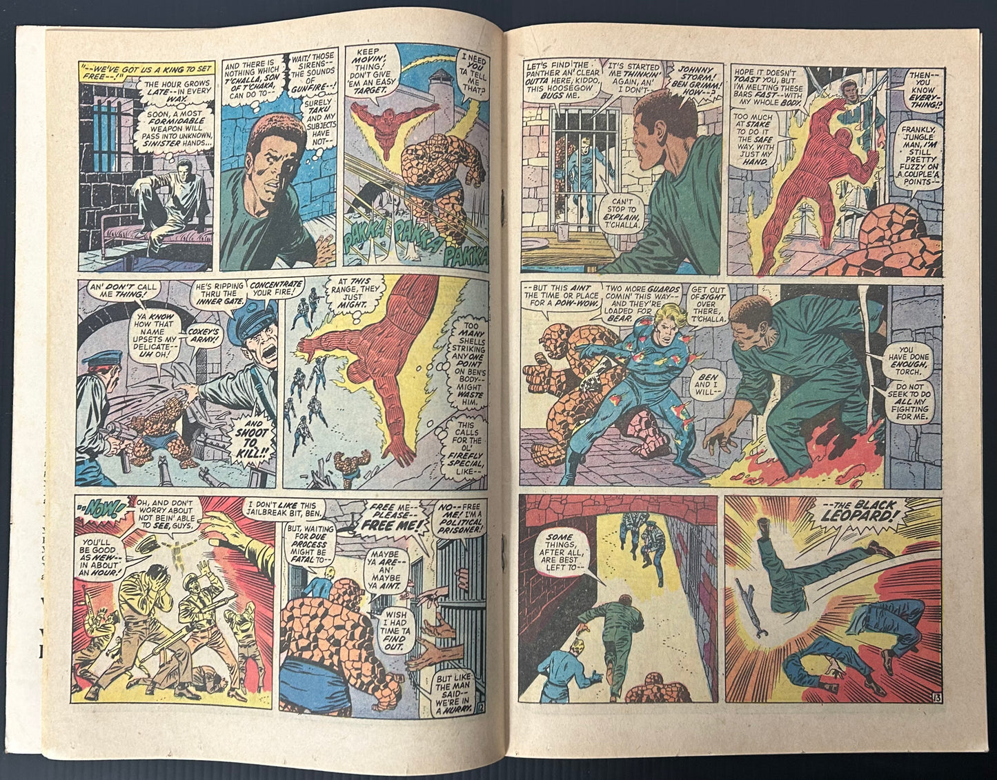 🔑 FANTASTIC FOUR #119 [MARVEL COMICS] DIRECT *BLACK PANTHER NAME CHANGE* 1972