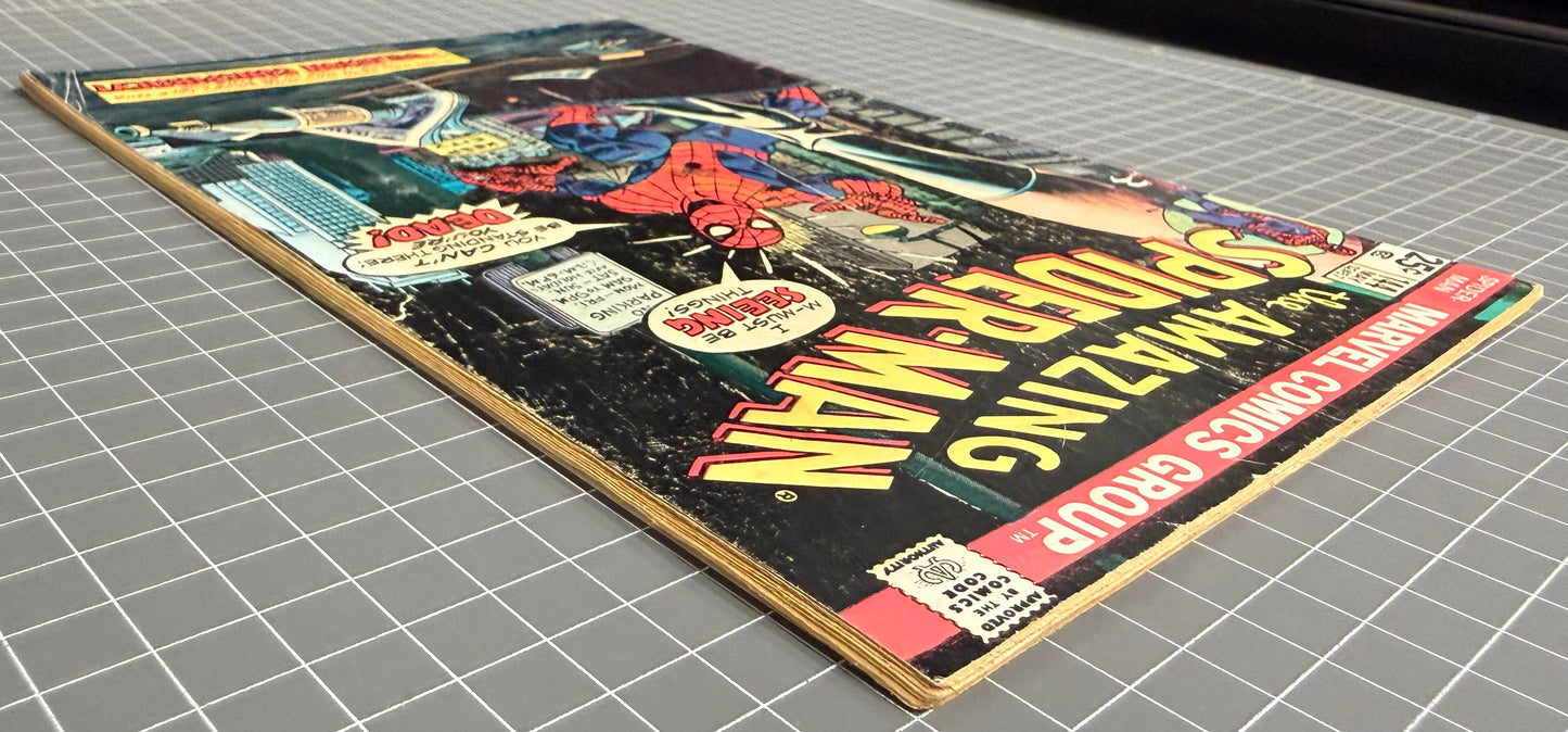 🔑 AMAZING SPIDER-MAN #144 [MARVEL COMICS] *1ST APP. GWEN STACY CLONE* 1975 GD