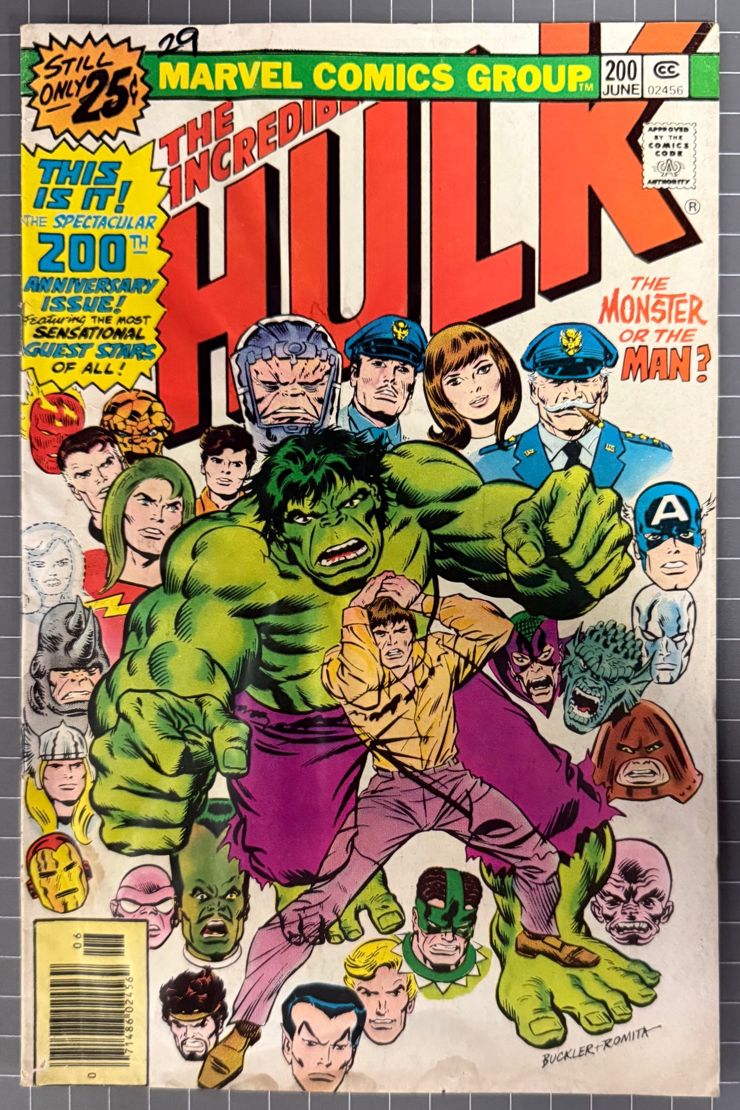 🔑 THE INCREDIBLE HULK #200 [MARVEL COMICS] NEWSSTAND 1976 VG